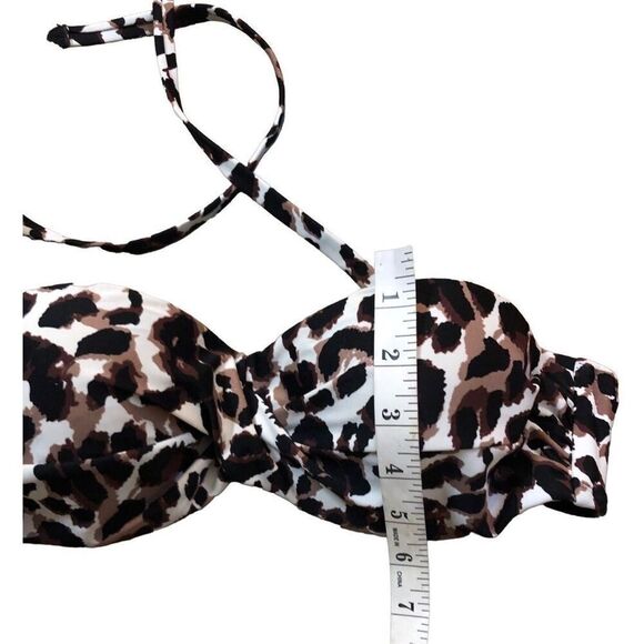 Leopard Print LASCANA Women's Leopard Print Bandeau Bikini Swimwear size M - Picture 9 of 10